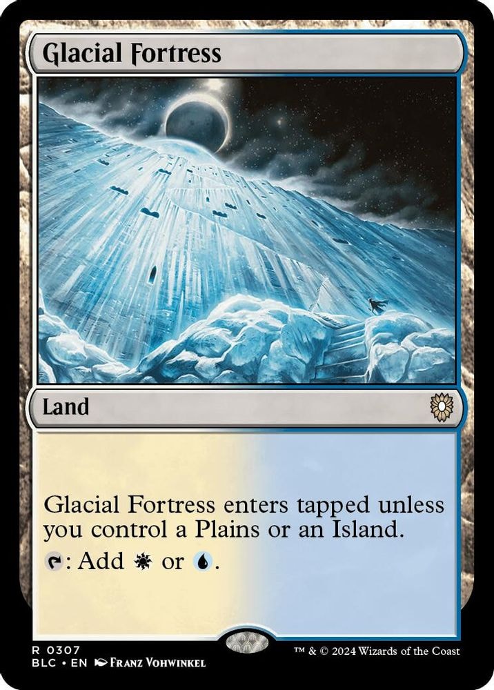 2024 Magic: The Gathering: Commander: Bloomburrow (BLC) - Glacial Fortress (#307, Rare) (, Lightly Played)