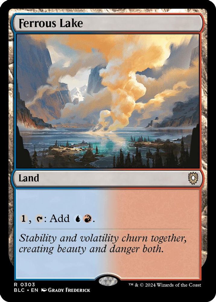 2024 Magic: The Gathering: Commander: Bloomburrow (BLC) - Ferrous Lake (#303, Rare) (, Near Mint)