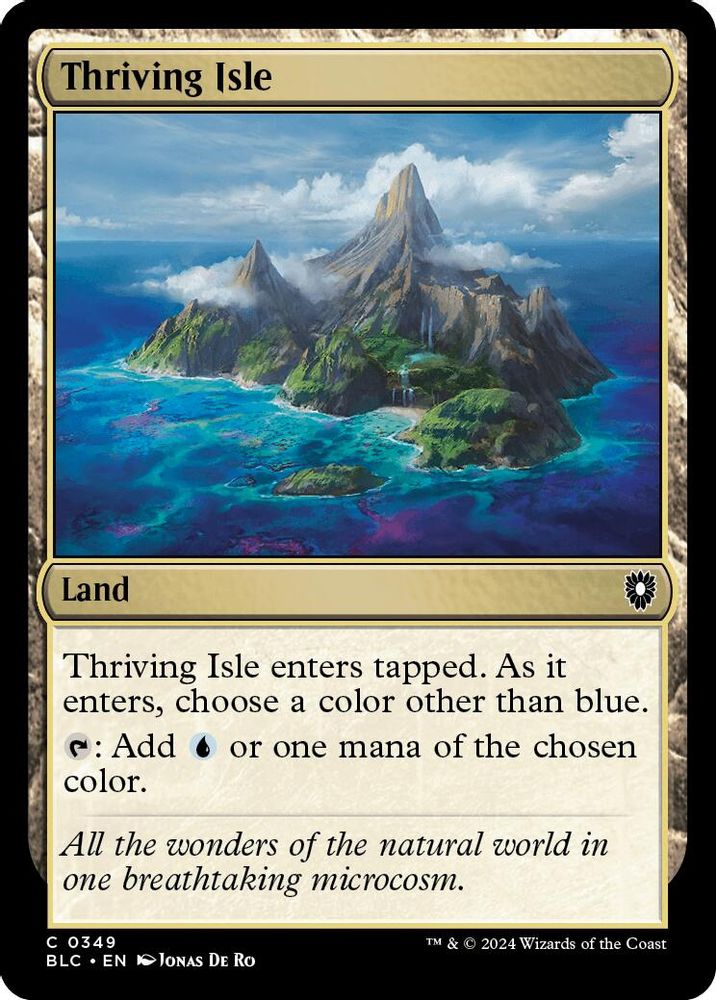 2024 Magic: The Gathering: Commander: Bloomburrow (BLC) - Thriving Isle (#349, Common) (, Near Mint)