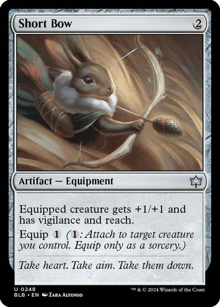 2024 Magic: The Gathering: Bloomburrow (BLB) - Short Bow (#248, Uncommon)
