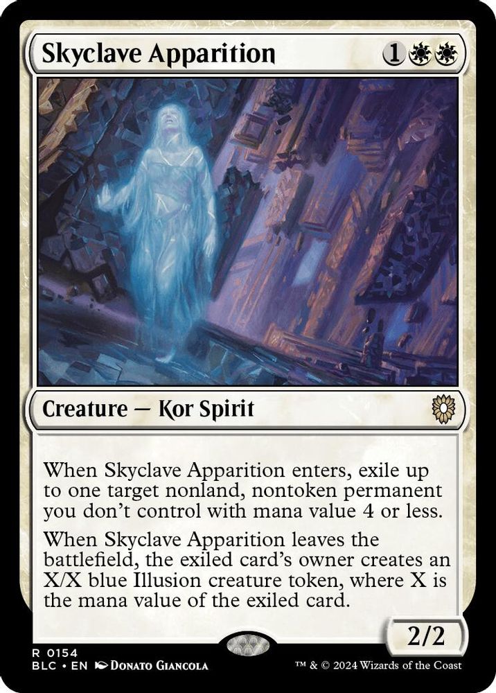 2024 Magic: The Gathering: Commander: Bloomburrow (BLC) - Skyclave Apparition (#154, Rare) (, Near Mint)