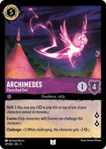 2024 Disney Lorcana: Shimmering Skies (5) - Archimedes Electrified Owl (#47/204, Uncommon) (, Near Mint)