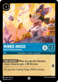 2024 Disney Lorcana: Shimmering Skies (5) - Minnie Mouse Quick Thinking Inventor (#152/204, Common) (, Near Mint)