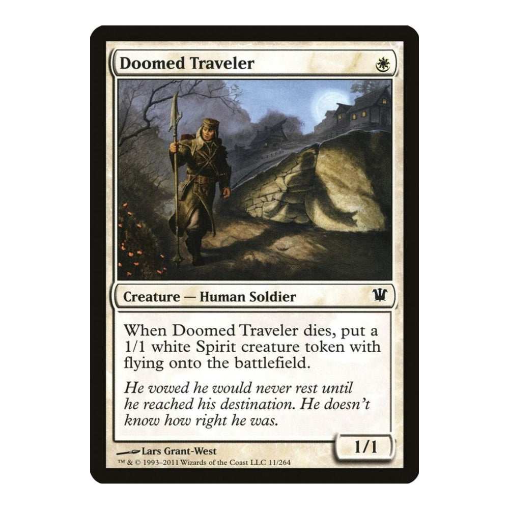 2011 Magic: The Gathering: Innistrad (ISD) - Doomed Traveler (#11, Common) (, Near Mint)