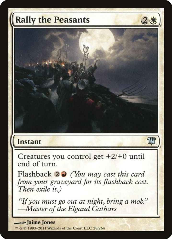2011 Magic: The Gathering: Innistrad (ISD) - Rally the Peasants (#28, Uncommon) (, Near Mint)