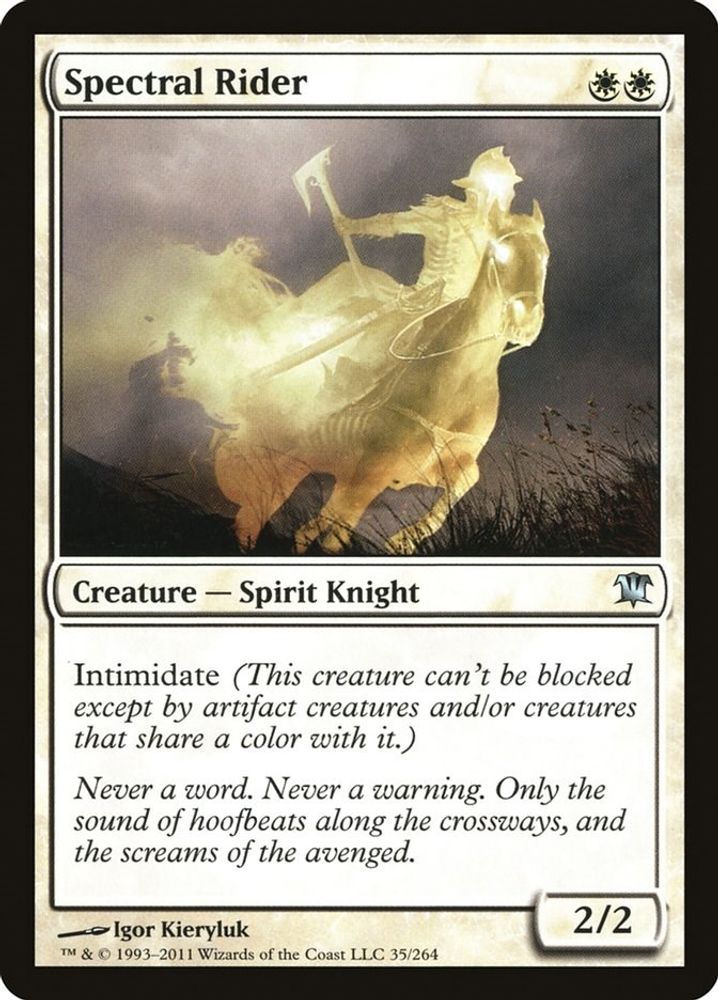 2011 Magic: The Gathering: Innistrad (ISD) - Spectral Rider (#35, Uncommon) (, Near Mint)