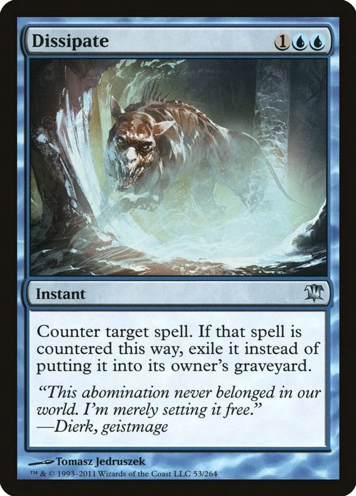 2011 Magic: The Gathering: Innistrad (ISD) - Dissipate (#53, Uncommon) (, Near Mint)