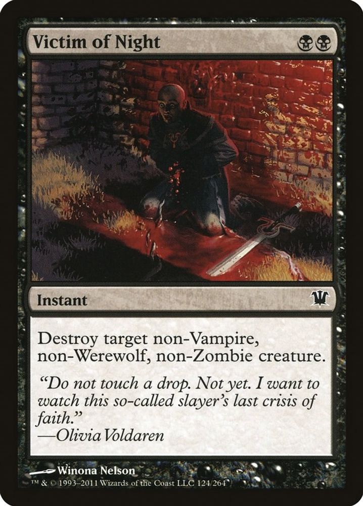 2011 Magic: The Gathering: Innistrad (ISD) - Victim of Night (#124, Common) (, Near Mint)