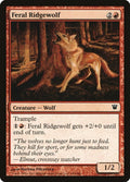 2011 Magic: The Gathering: Innistrad (ISD) - Feral Ridgewolf (#142, Common) (, Near Mint)