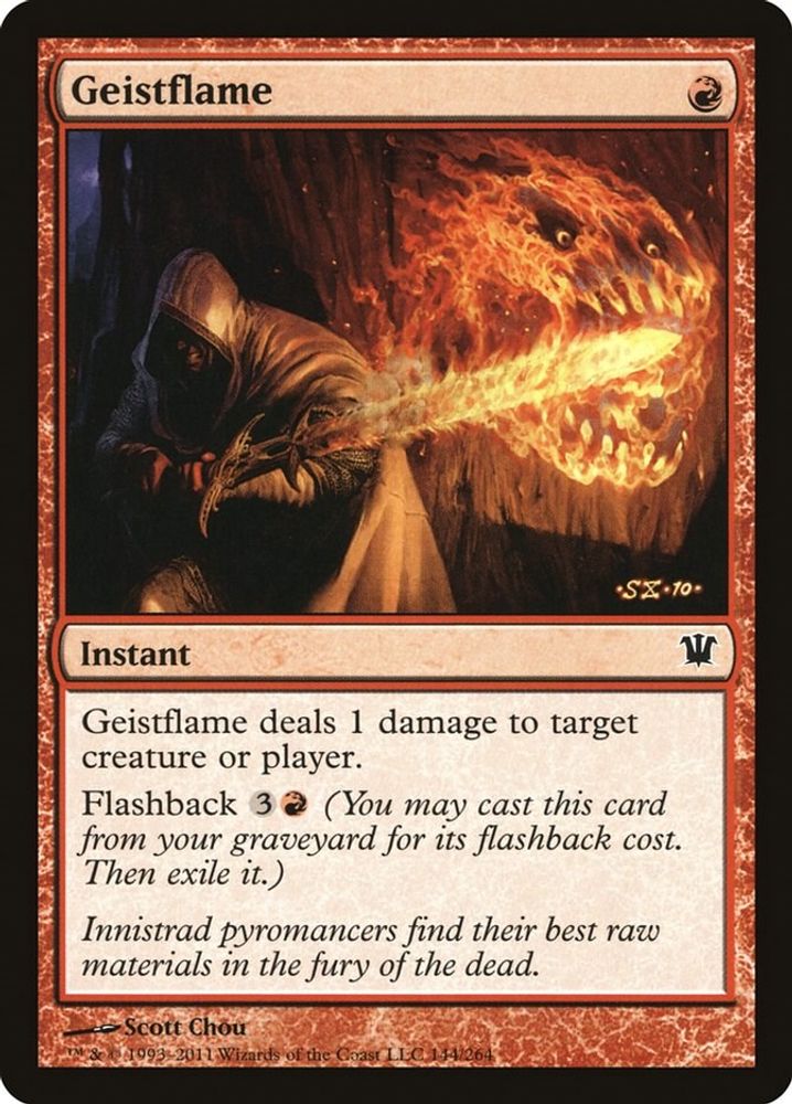 2011 Magic: The Gathering: Innistrad (ISD) - Geistflame (#144, Common) (Foil, Near Mint)