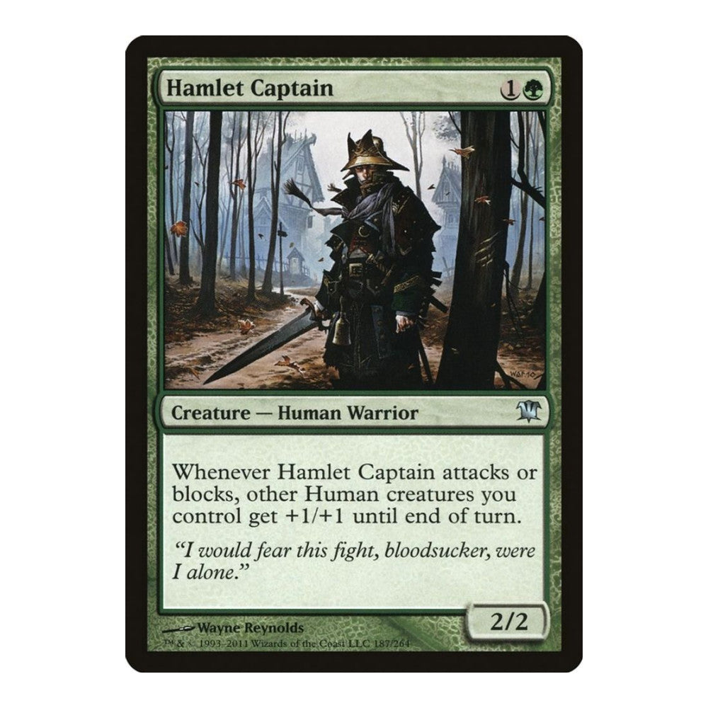 2011 Magic: The Gathering: Innistrad (ISD) - Hamlet Captain (#187, Uncommon) (, Near Mint)