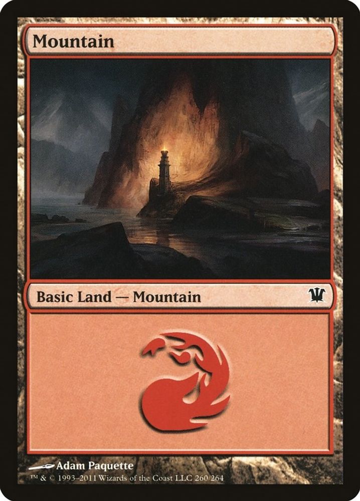 2011 Magic: The Gathering: Innistrad (ISD) - Mountain 260 (#260, Land) (, Near Mint)