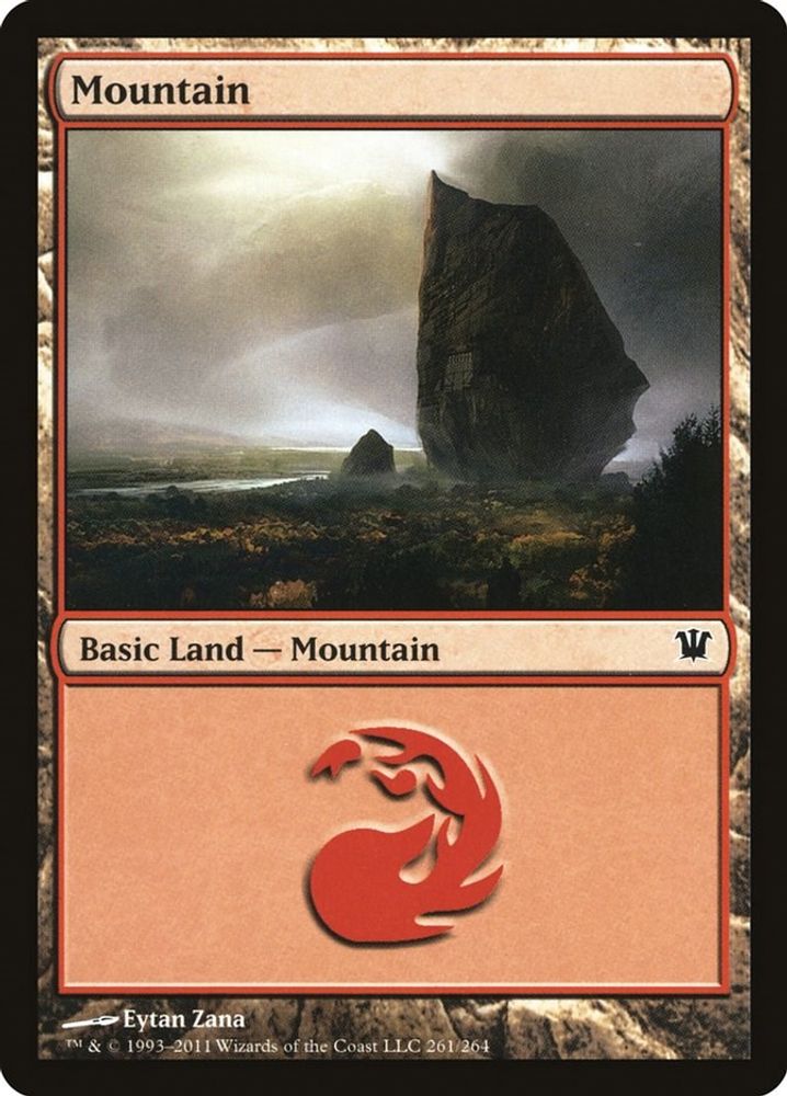 2011 Magic: The Gathering: Innistrad (ISD) - Mountain 261 (#261, Land) (, Near Mint)