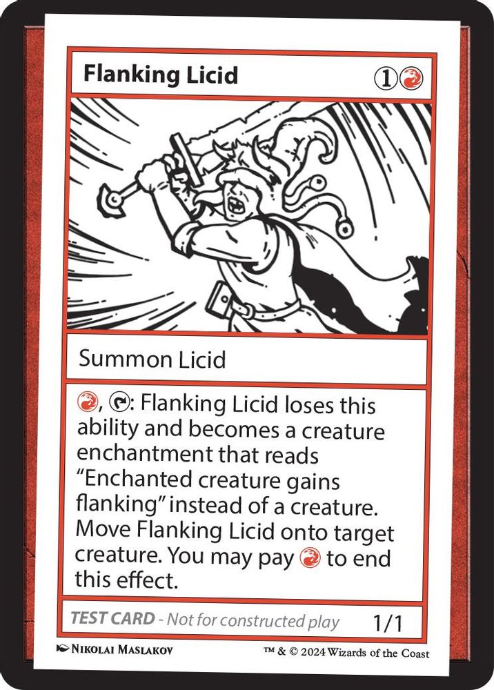 2024 Magic: The Gathering: Mystery Booster 2 Playtest Cards (MB2PC) - Flanking Licid (#562, Special) (, Near Mint)