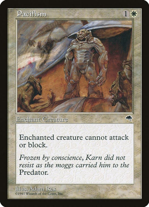 1997 Magic: The Gathering: Tempest (TMP) - Pacifism (#34, Common) (, Near Mint)