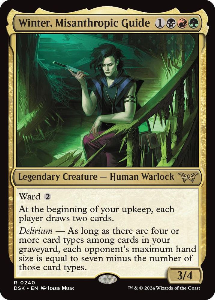 2024 Magic: The Gathering: Duskmourn: House of Horror (DSK) - Winter Misanthropic Guide (#240, Rare) (, Near Mint)