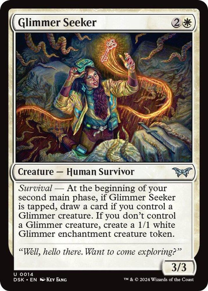 2024 Magic: The Gathering: Duskmourn: House of Horror (DSK) - Glimmer Seeker (#14, Uncommon) (, Near Mint)