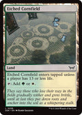2024 Magic: The Gathering: Duskmourn: House of Horror (DSK) - Etched Cornfield (#258, Land) (, Near Mint)