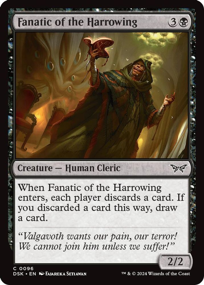 2024 Magic: The Gathering: Duskmourn: House of Horror (DSK) - Fanatic of the Harrowing (#96, Common) (, Near Mint)