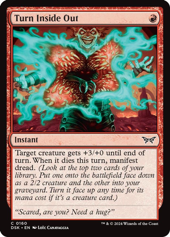 2024 Magic: The Gathering: Duskmourn: House of Horror (DSK) - Turn Inside Out (#160, Common) (, Near Mint)