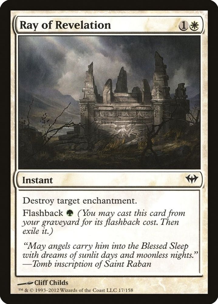 2012 Magic: The Gathering: Dark Ascension (DKA) - Ray of Revelation (#17, Common) (, Near Mint)