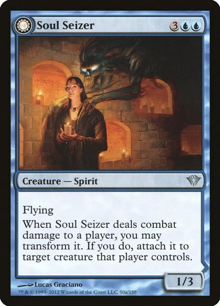 2012 Magic: The Gathering: Dark Ascension (DKA) - Soul Seizer (#50, Uncommon) (, Near Mint)