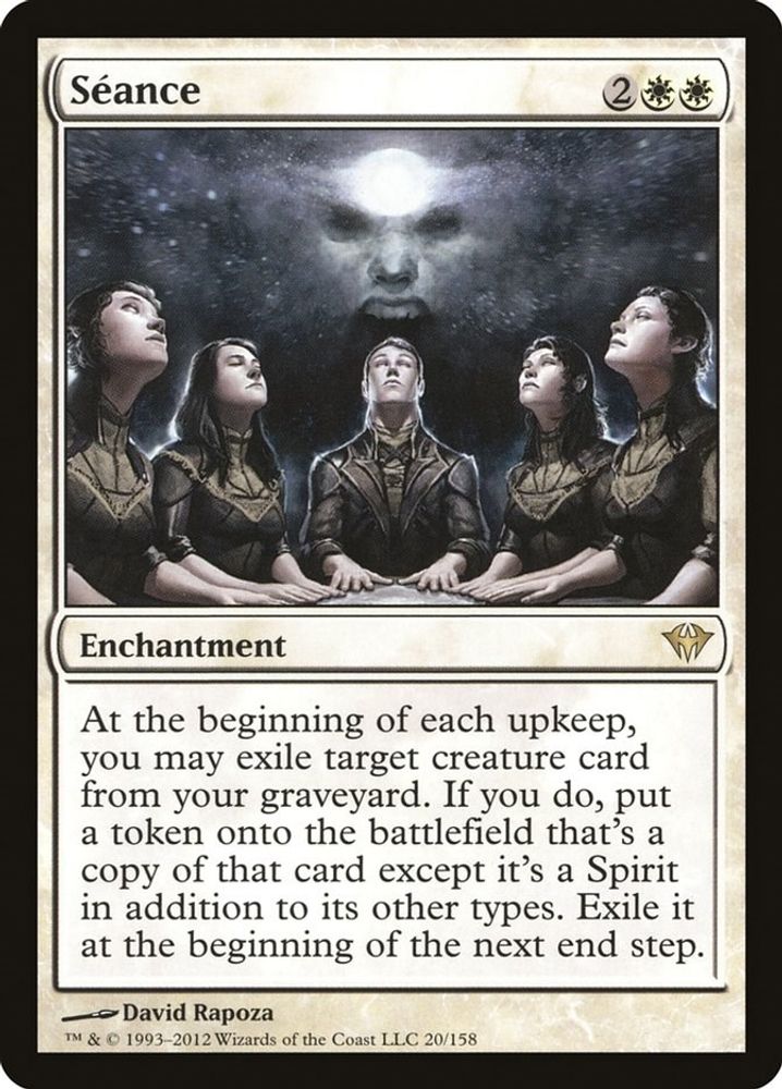 2012 Magic: The Gathering: Dark Ascension (DKA) - Seance (#20, Rare) (, Near Mint)