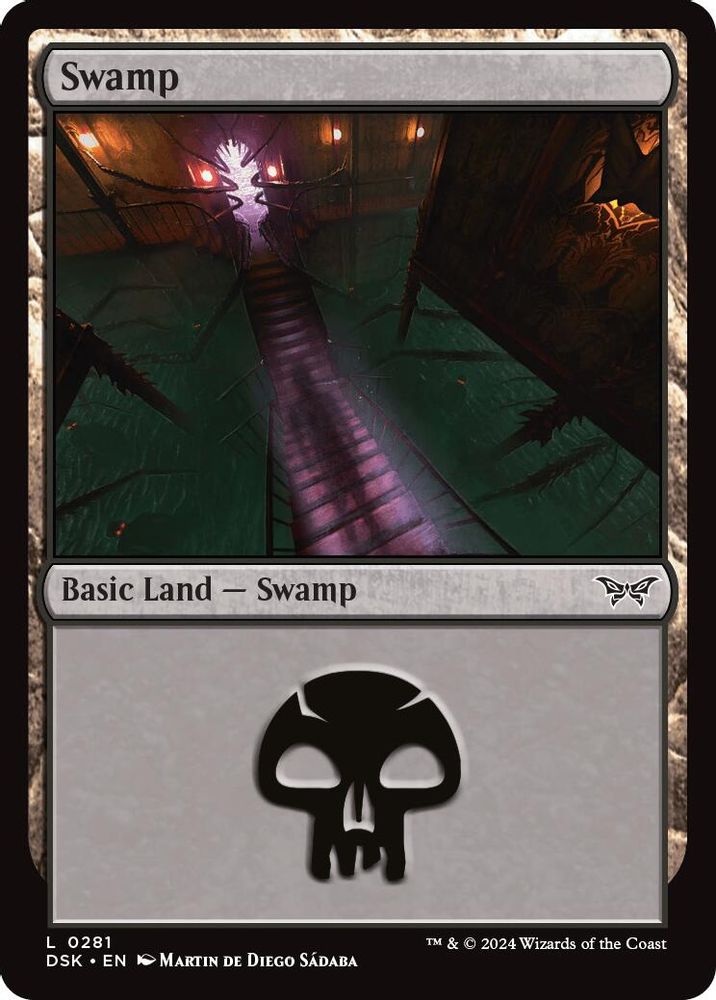 2024 Magic: The Gathering: Duskmourn: House of Horror (DSK) - Swamp 0281 (#281, Land) (, Near Mint)