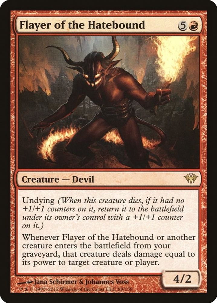 2012 Magic: The Gathering: Dark Ascension (DKA) - Flayer of the Hatebound (#89, Rare) (, Near Mint)