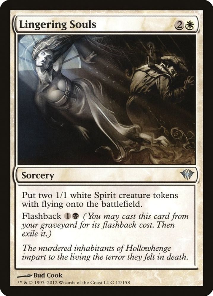 2012 Magic: The Gathering: Dark Ascension (DKA) - Lingering Souls (#12, Uncommon) (, Near Mint)