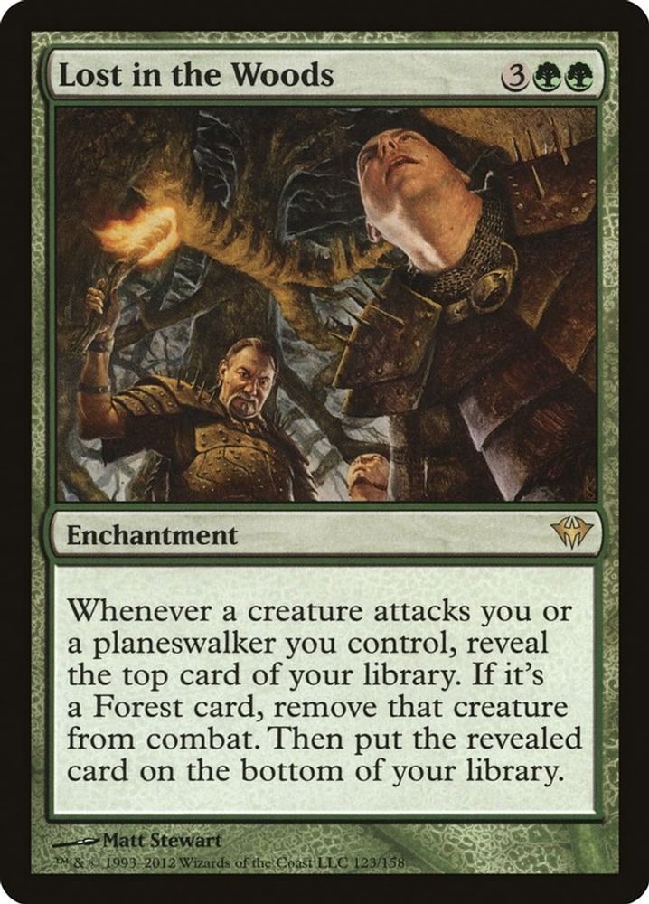 2012 Magic: The Gathering: Dark Ascension (DKA) - Lost in the Woods (#123, Rare) (, Near Mint)