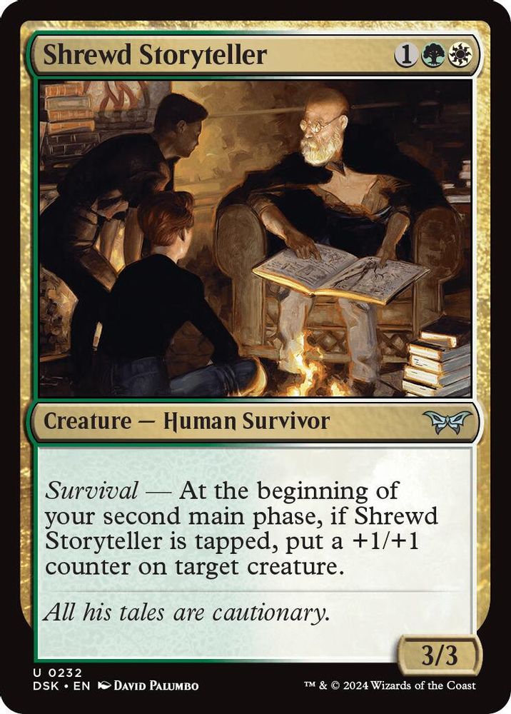 2024 Magic: The Gathering: Duskmourn: House of Horror (DSK) - Shrewd Storyteller (#232, Uncommon) (, Near Mint)