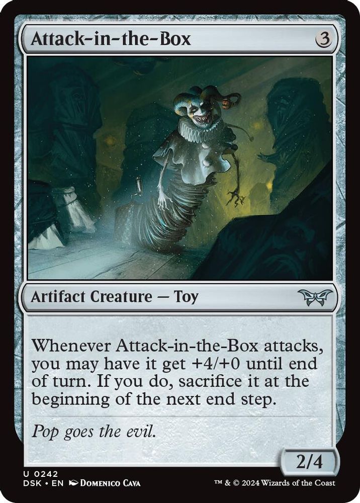2024 Magic: The Gathering: Duskmourn: House of Horror (DSK) - Attack in the Box (#242, Uncommon) (, Near Mint)