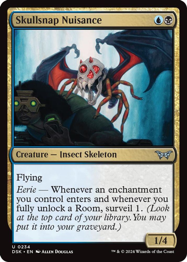 2024 Magic: The Gathering: Duskmourn: House of Horror (DSK) - Skullsnap Nuisance (#234, Uncommon) (, Near Mint)