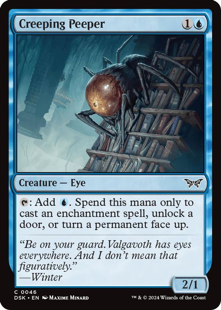 2024 Magic: The Gathering: Duskmourn: House of Horror (DSK) - Creeping Peeper (#46, Common)