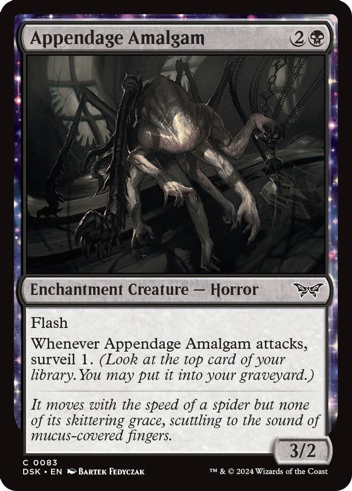 2024 Magic: The Gathering: Duskmourn: House of Horror (DSK) - Appendage Amalgam (#83, Common) (, Near Mint)