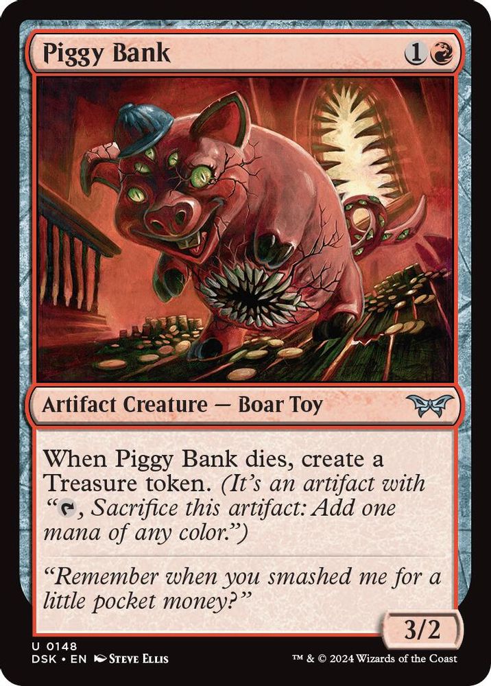2024 Magic: The Gathering: Duskmourn: House of Horror (DSK) - Piggy Bank (#148, Uncommon) (, Near Mint)