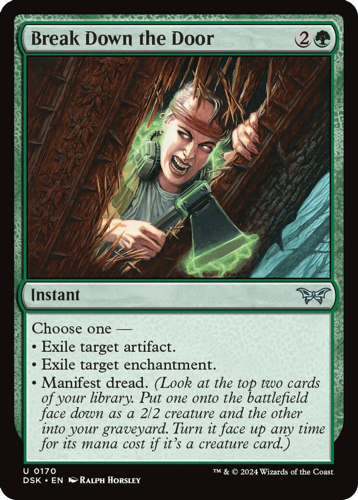 2024 Magic: The Gathering: Duskmourn: House of Horror (DSK) - Break Down the Door (#170, Uncommon)