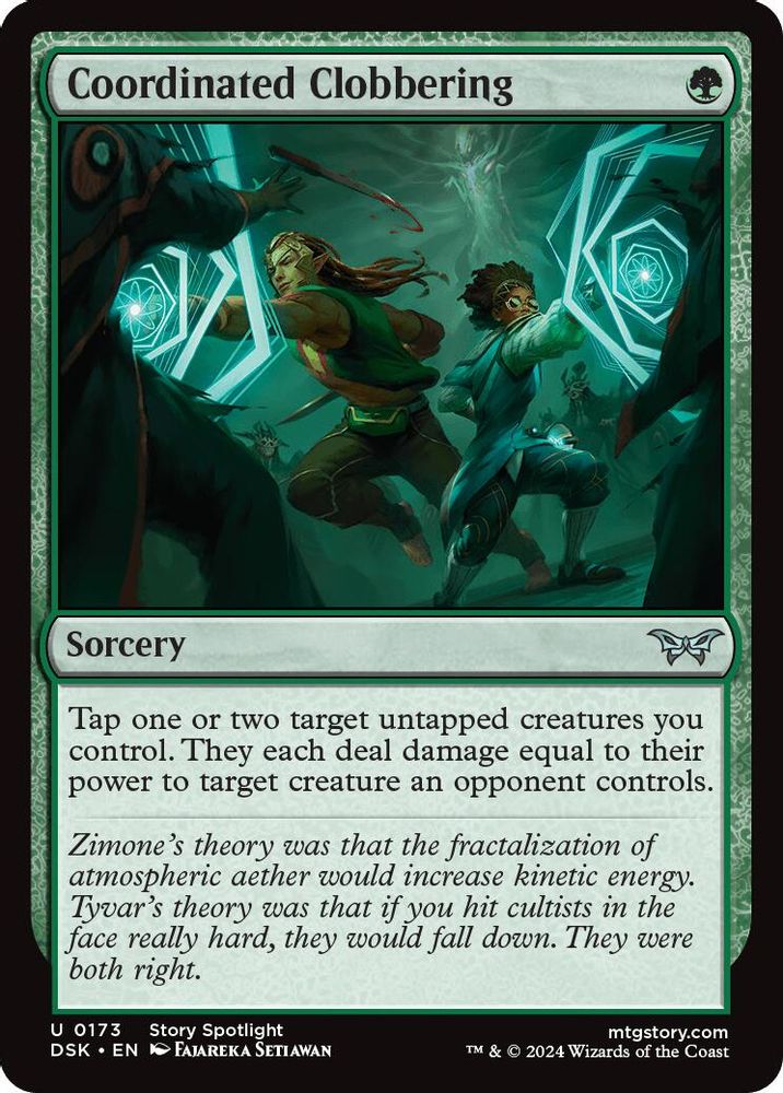 2024 Magic: The Gathering: Duskmourn: House of Horror (DSK) - Coordinated Clobbering (#173, Uncommon)