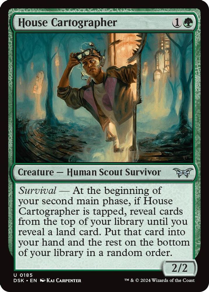 2024 Magic: The Gathering: Duskmourn: House of Horror (DSK) - House Cartographer (#185, Uncommon)