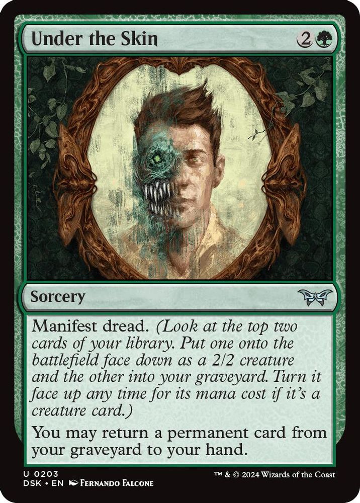 2024 Magic: The Gathering: Duskmourn: House of Horror (DSK) - Under the Skin (#203, Uncommon)