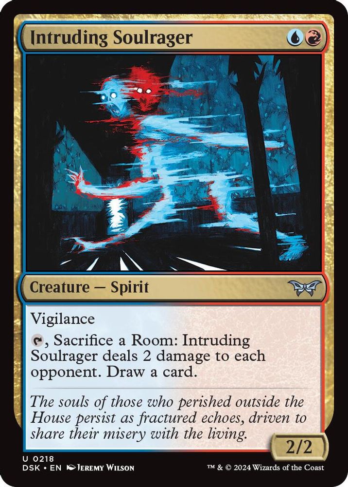 2024 Magic: The Gathering: Duskmourn: House of Horror (DSK) - Intruding Soulrager (#218, Uncommon) (, Near Mint)