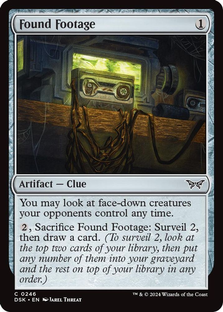 2024 Magic: The Gathering: Duskmourn: House of Horror (DSK) - Found Footage (#246, Common)