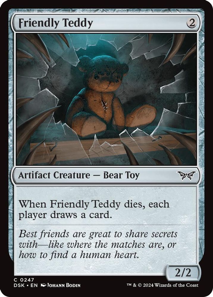 2024 Magic: The Gathering: Duskmourn: House of Horror (DSK) - Friendly Teddy (#247, Common)