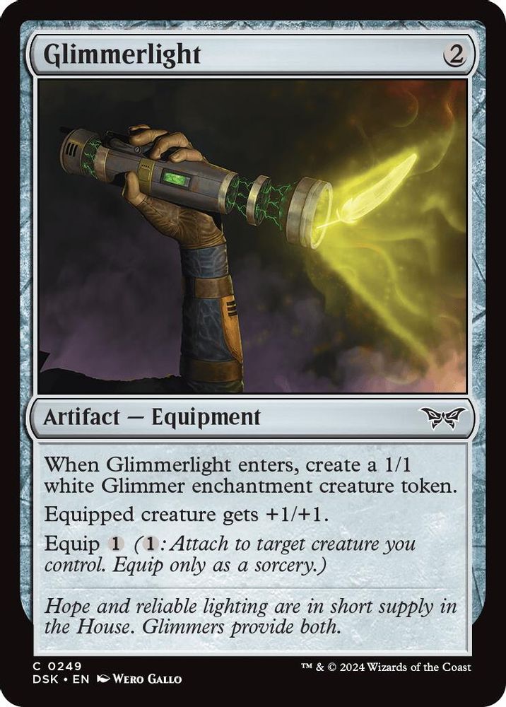 2024 Magic: The Gathering: Duskmourn: House of Horror (DSK) - Glimmerlight (#249, Common) (, Near Mint)