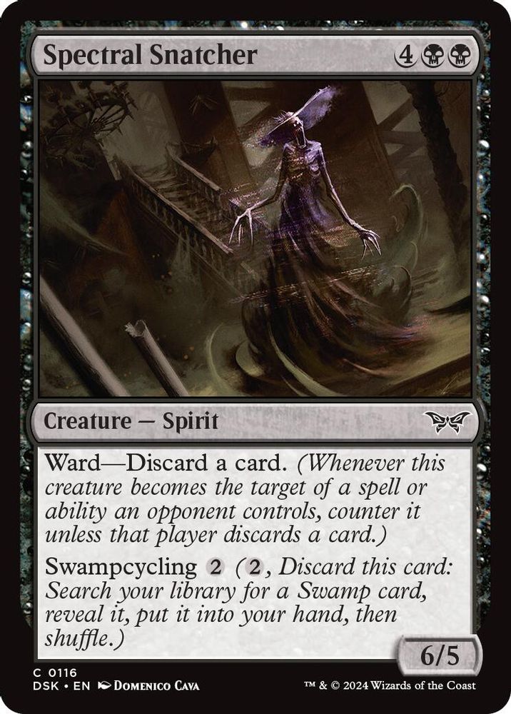 2024 Magic: The Gathering: Duskmourn: House of Horror (DSK) - Spectral Snatcher (#116, Common) (, Near Mint)