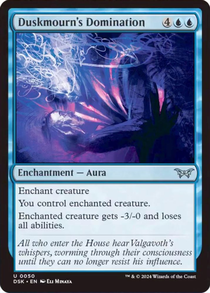 2024 Magic: The Gathering: Duskmourn: House of Horror (DSK) - Duskmourns Domination (#50, Uncommon) (, Near Mint)