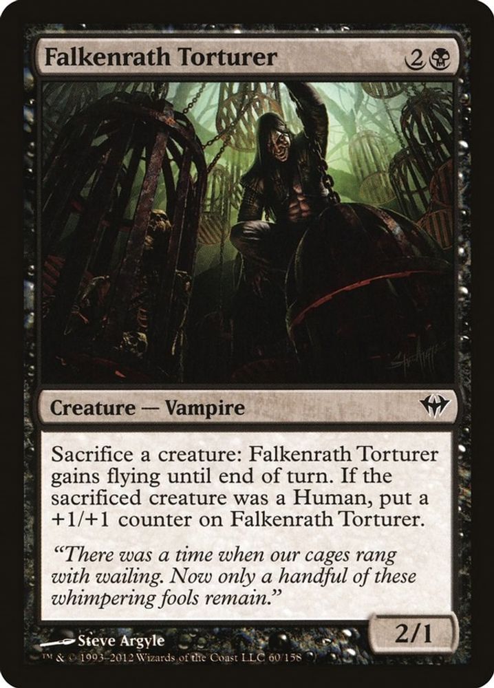 2012 Magic: The Gathering: Dark Ascension (DKA) - Falkenrath Torturer (#60, Common) (, Near Mint)