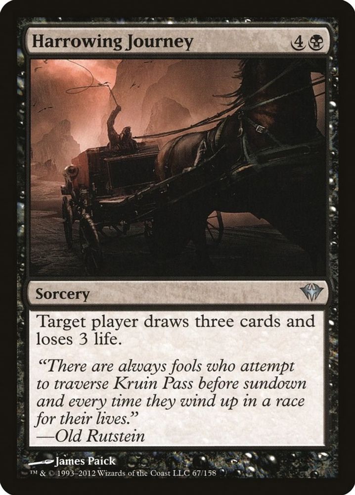 2012 Magic: The Gathering: Dark Ascension (DKA) - Harrowing Journey (#67, Uncommon) (, Near Mint)