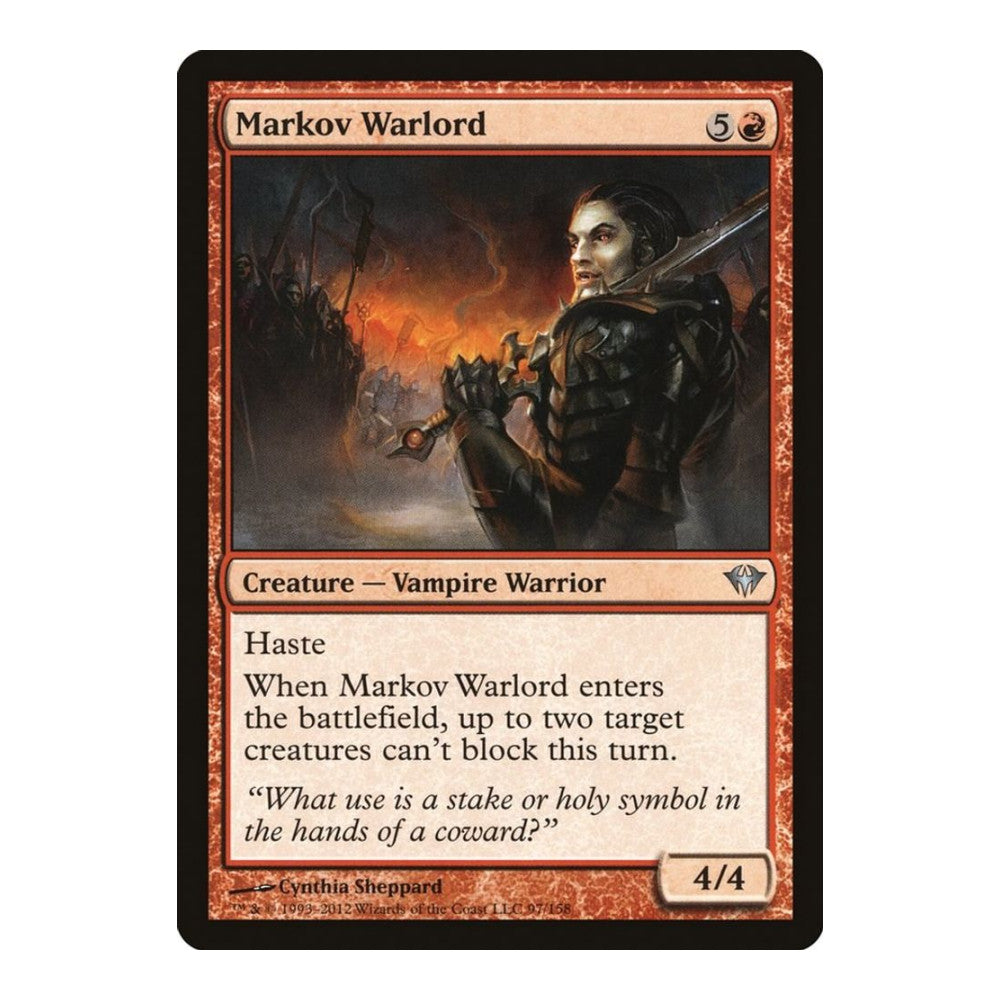 2012 Magic: The Gathering: Dark Ascension (DKA) - Markov Warlord (#97, Uncommon) (, Near Mint)
